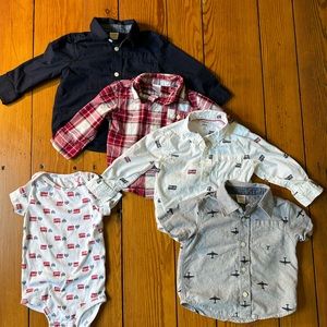 Adorable coordinating lot of Gymboree tops 12-18 mos